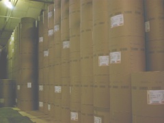 Paper reels in store